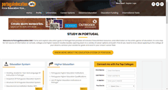 Desktop Screenshot of portugaleducation.info